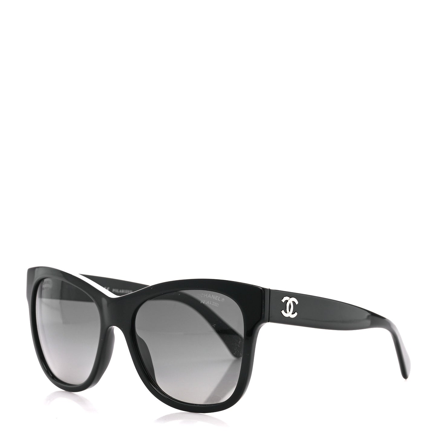 Acetate Polarized Square CC Sunglasses 5380 Black
