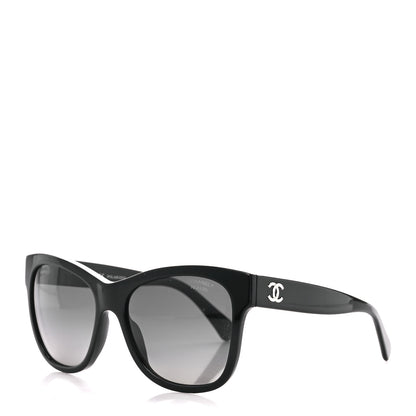 Chanel Acetate Polarized Square CC Sunglasses 5380 Black 1 of 8