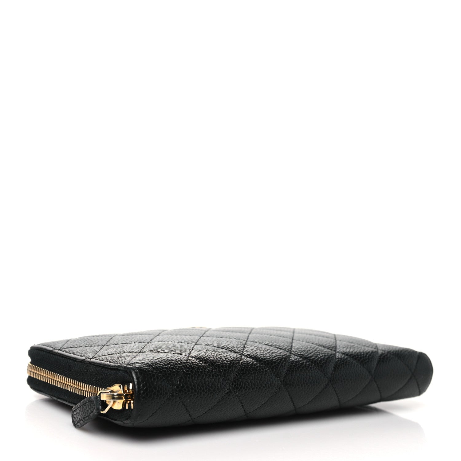 Chanel Caviar Quilted Large Zip Around Organizer Wallet Black 4 of 10