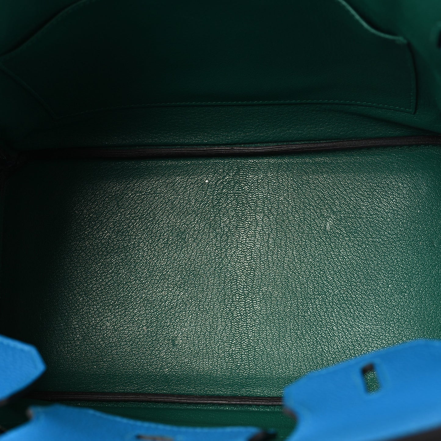 Togo Verso Birkin 30 Bleu Zanzibar Malachite