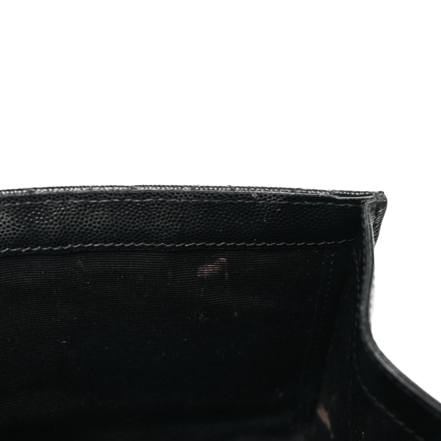 Saint Laurent Grain De Poudre Textured Mixed Matelasse Triquilt Small Monogram Satchel Black 11 of 14