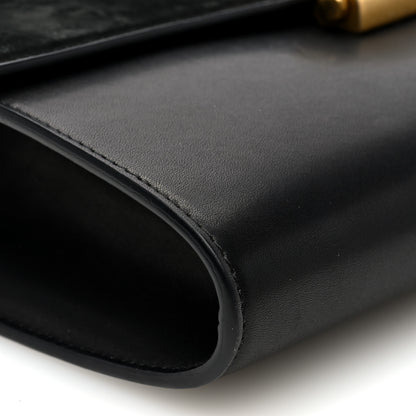 The Row Calfskin Suede Laurie Crossbody Black 8 of 9