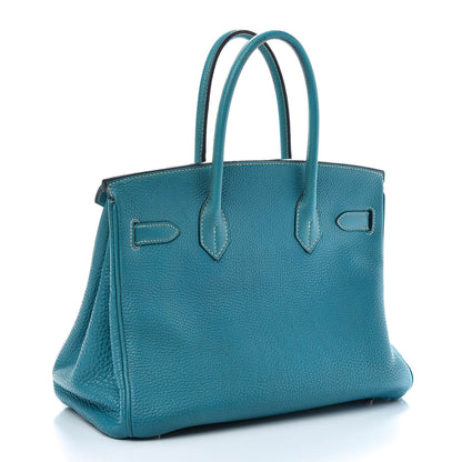 Hermes Togo Birkin 30 Blue Jean 3 of 19