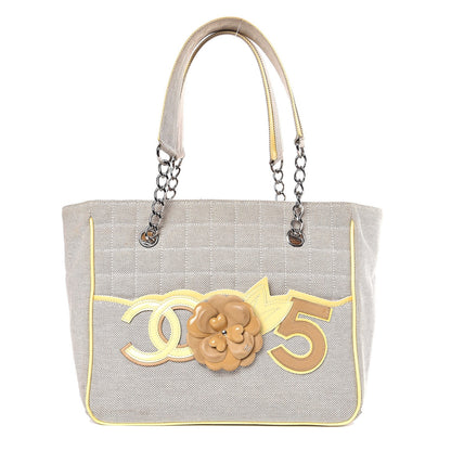 Chanel Canvas Camellia N°5 Tote Beige 2 of 21