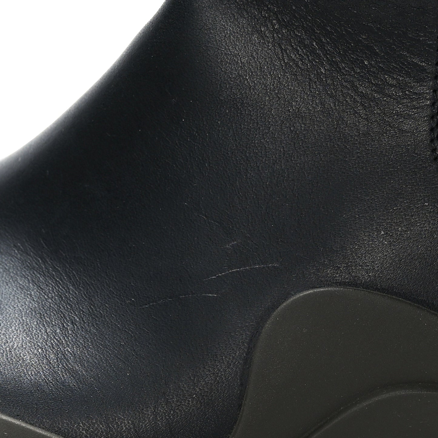 Calfskin The Tire Chelsea Boots 38 Black Camping