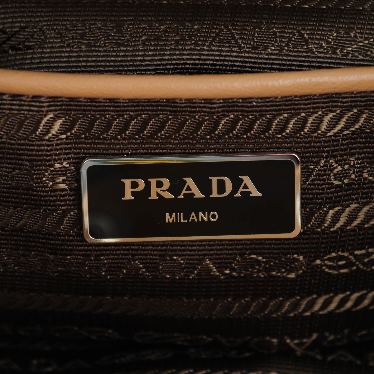 Prada Soft Calf Cinch Backpack Caramel 6 of 8