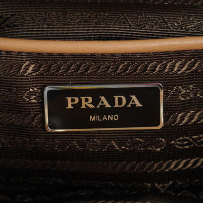 Prada Soft Calf Cinch Backpack Caramel 6 of 8