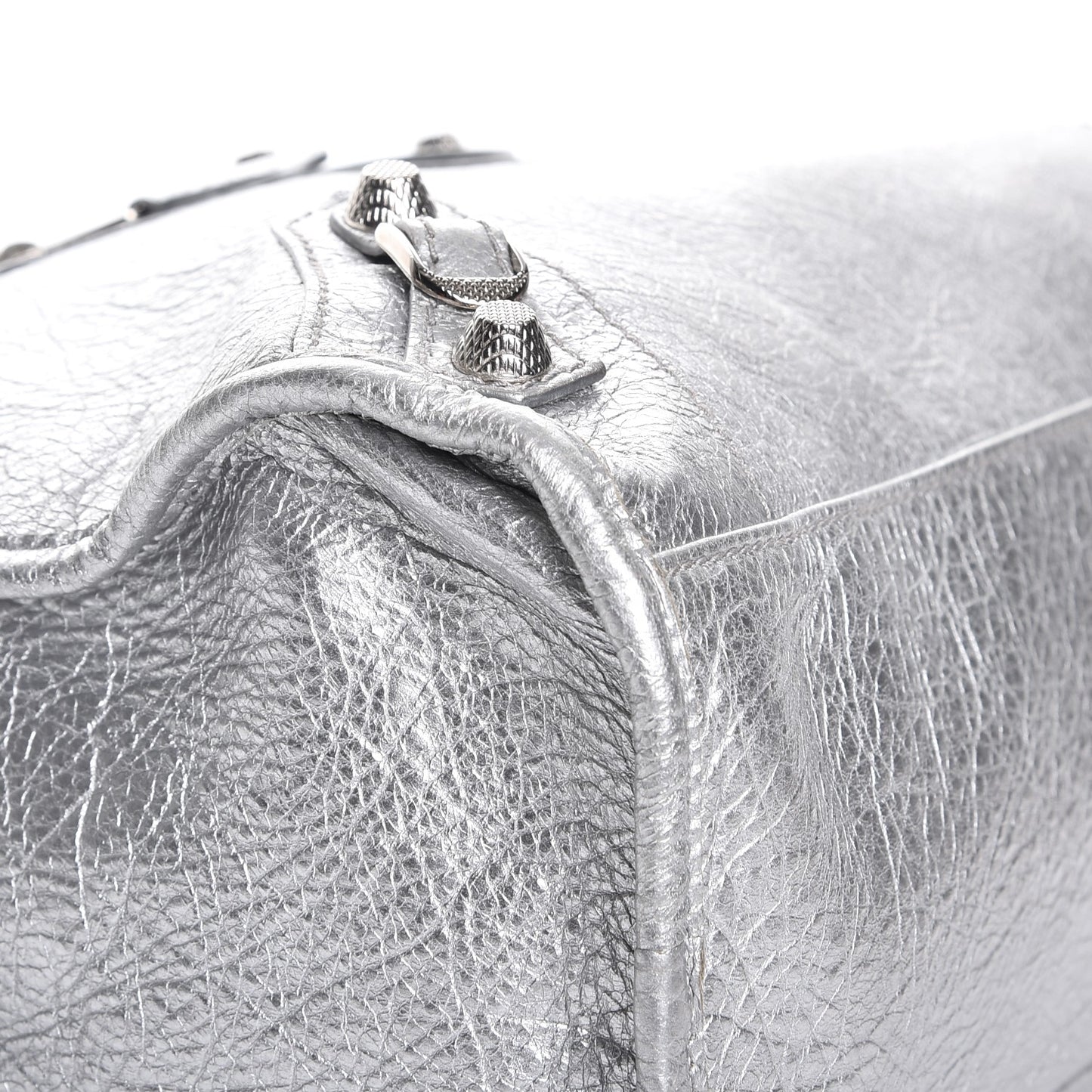 Agneau Giant 12 Silver Hardware City Gris Aluminum