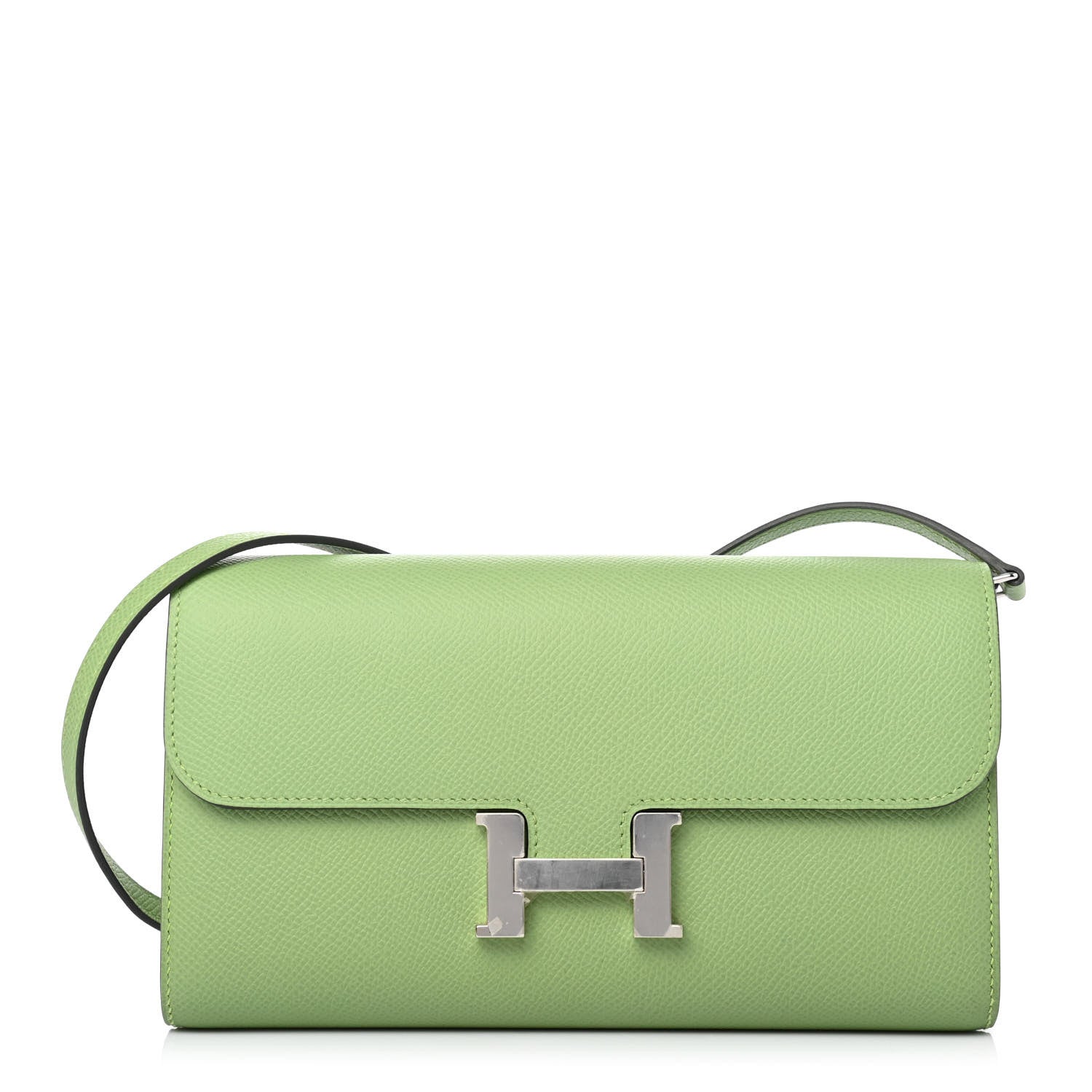 Hermes Epsom Constance Long To Go Wallet Vert Criquet 1 of 4