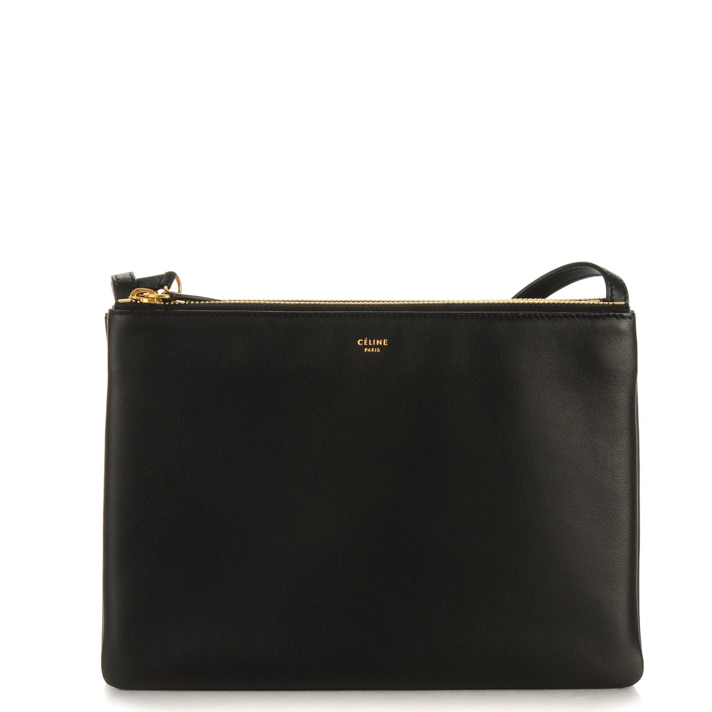 Lambskin Large Trio Crossbody Bag Black