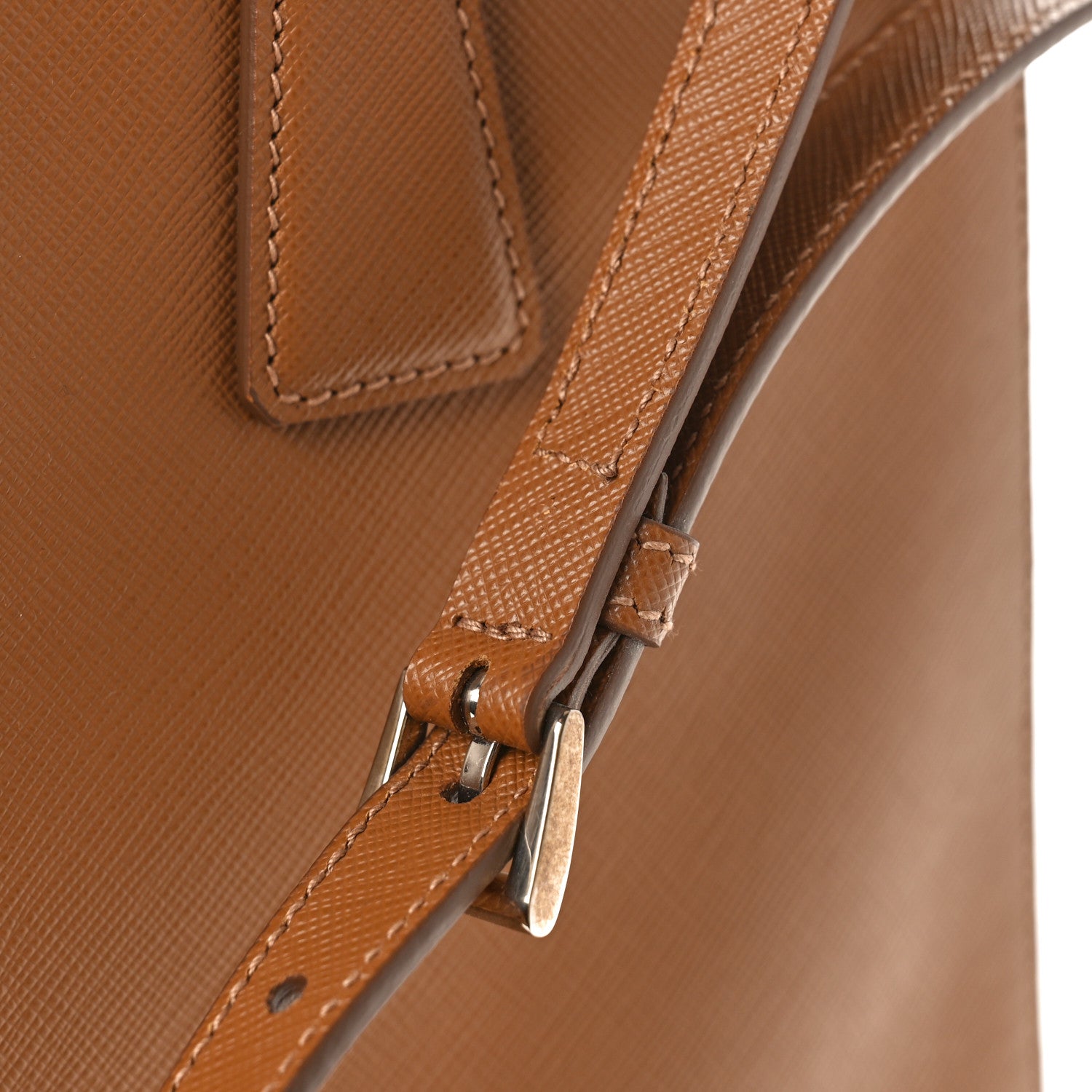 Prada Saffiano Lux Shopping Tote Caramel 9 of 10
