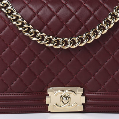 Chanel Lambskin Quilted New Medium Boy Flap Red 10 of 11