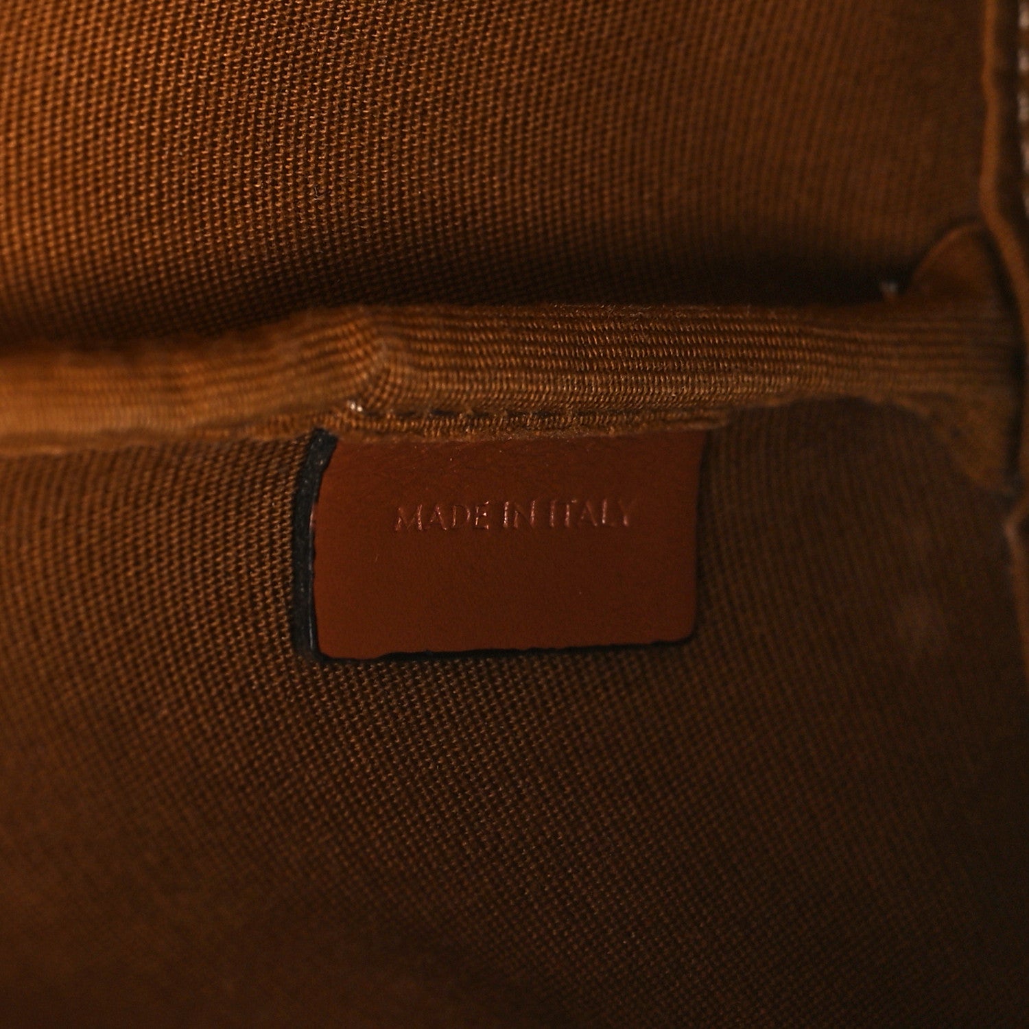 Celine Triomphe Canvas Calfskin Small Bucket Bag Tan 7 of 9