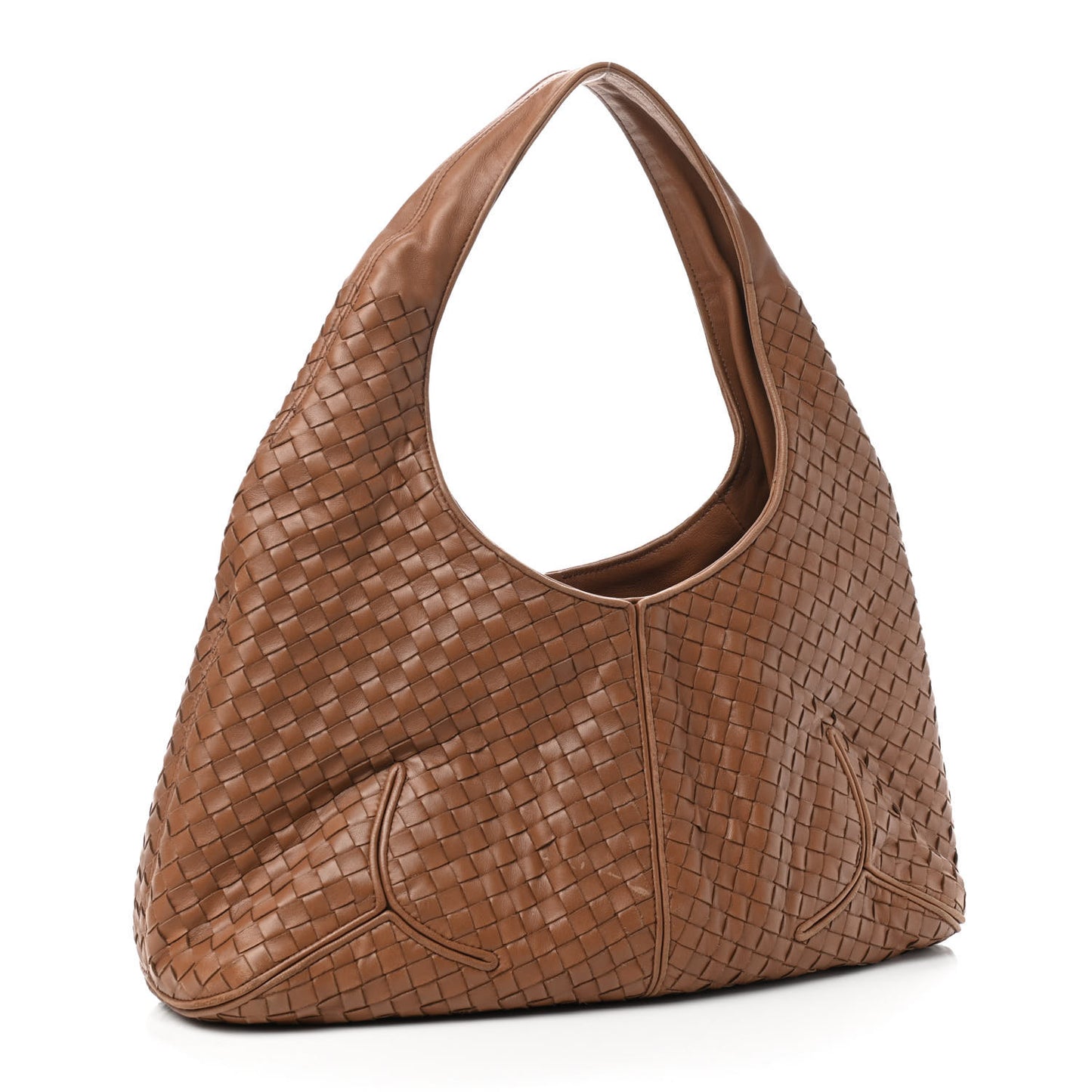 Nappa Intrecciato Ball Hobo Noce