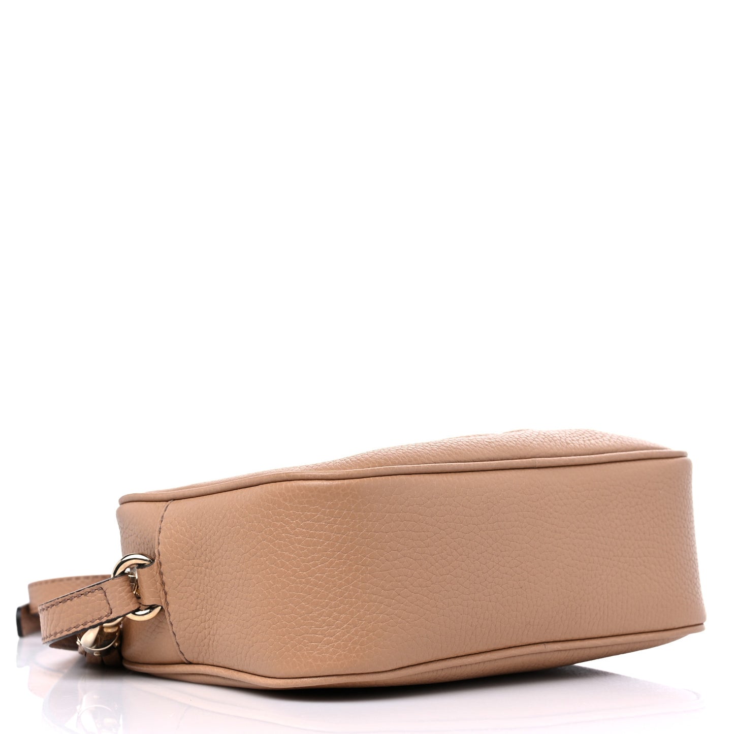 Pebbled Calfskin Small Soho Disco Bag Camelia