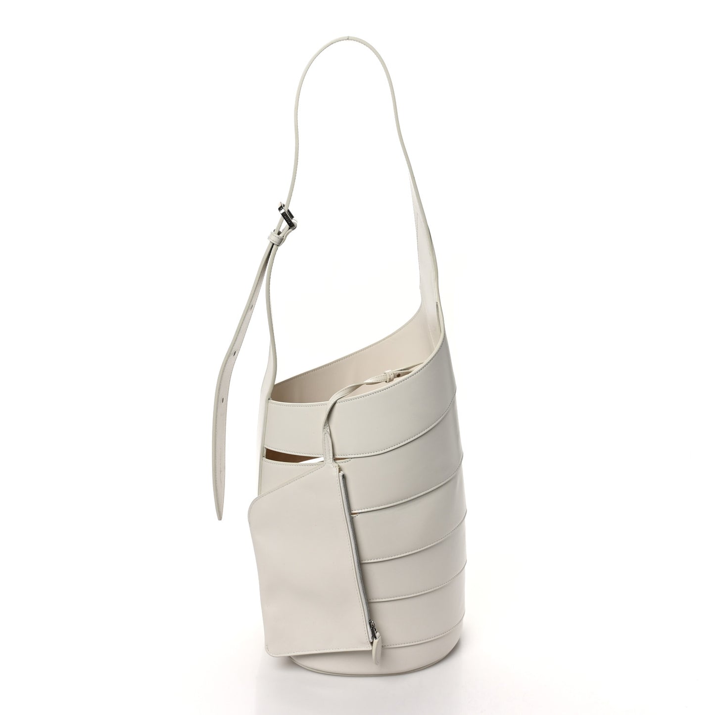 Lux Calfskin Medium Babel Bag Ivory