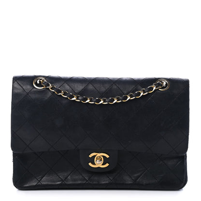 Chanel Lambskin Quilted Medium Double Flap Navy 1 of 4