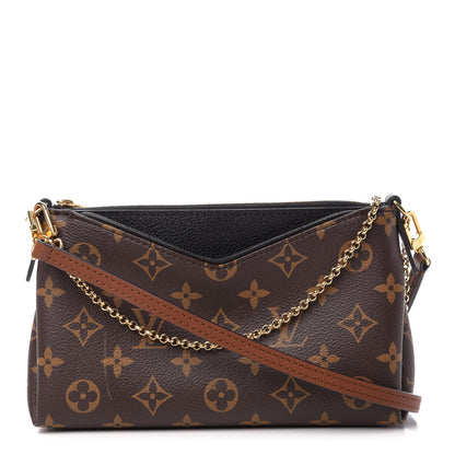 Louis Vuitton Monogram Pallas Clutch Black 1 of 13