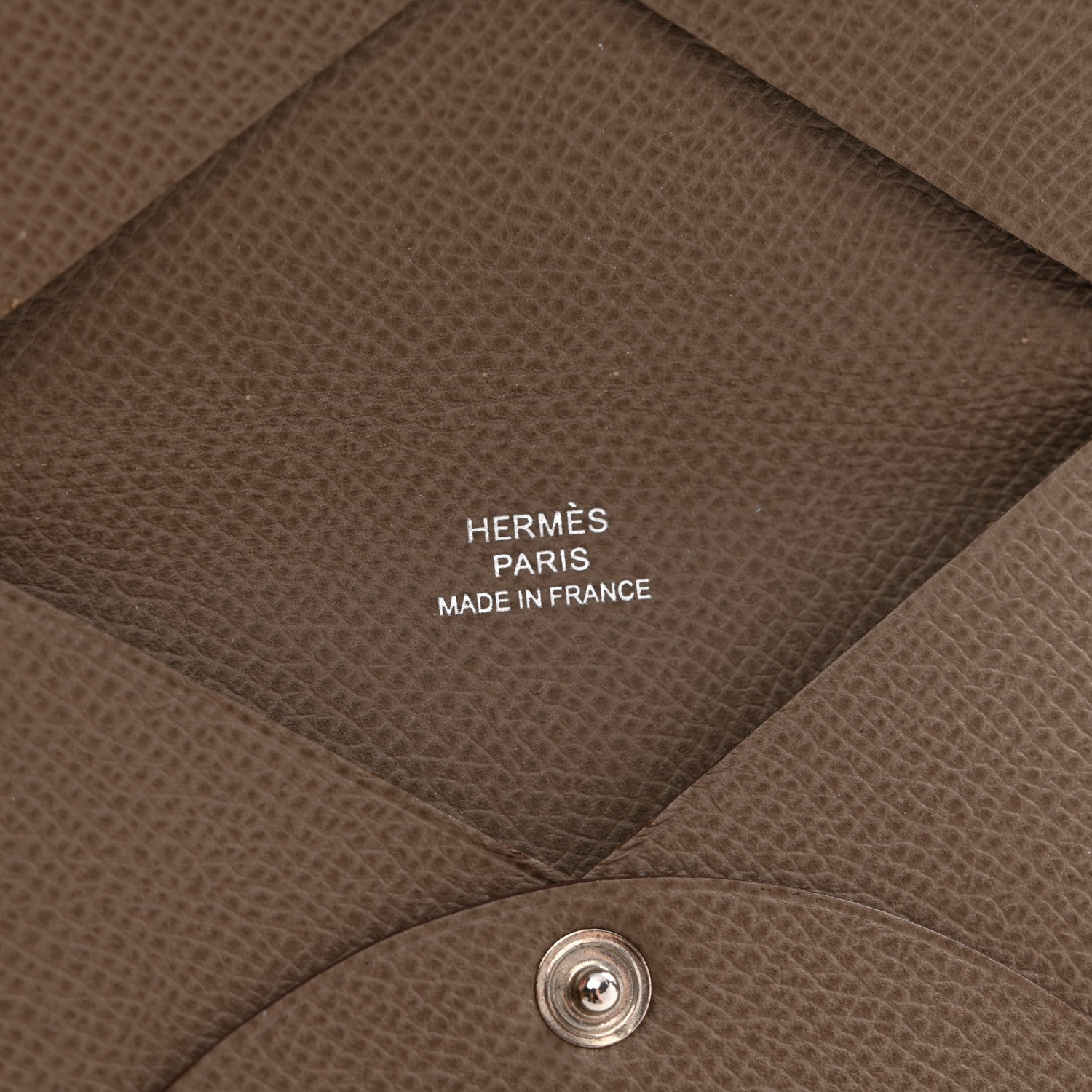 Hermes Epsom Calvi Card Case Etoupe 6 of 9