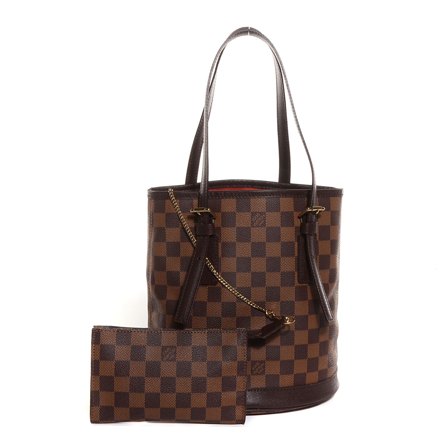 Louis Vuitton Damier Ebene Marais Bucket 23 5 of 10