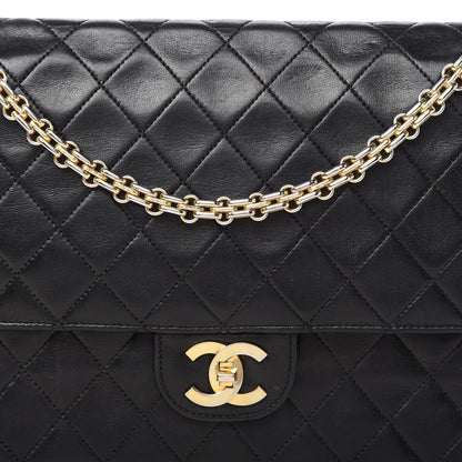 Chanel Lambskin Quilted Medium Double Flap Bijoux Chain Black 11 of 11