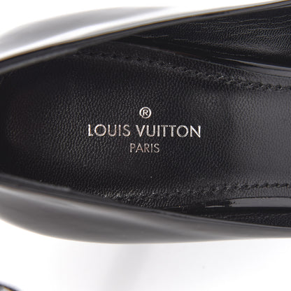 Louis Vuitton Patent Monogram Call Back Pumps 38 Black 8 of 9