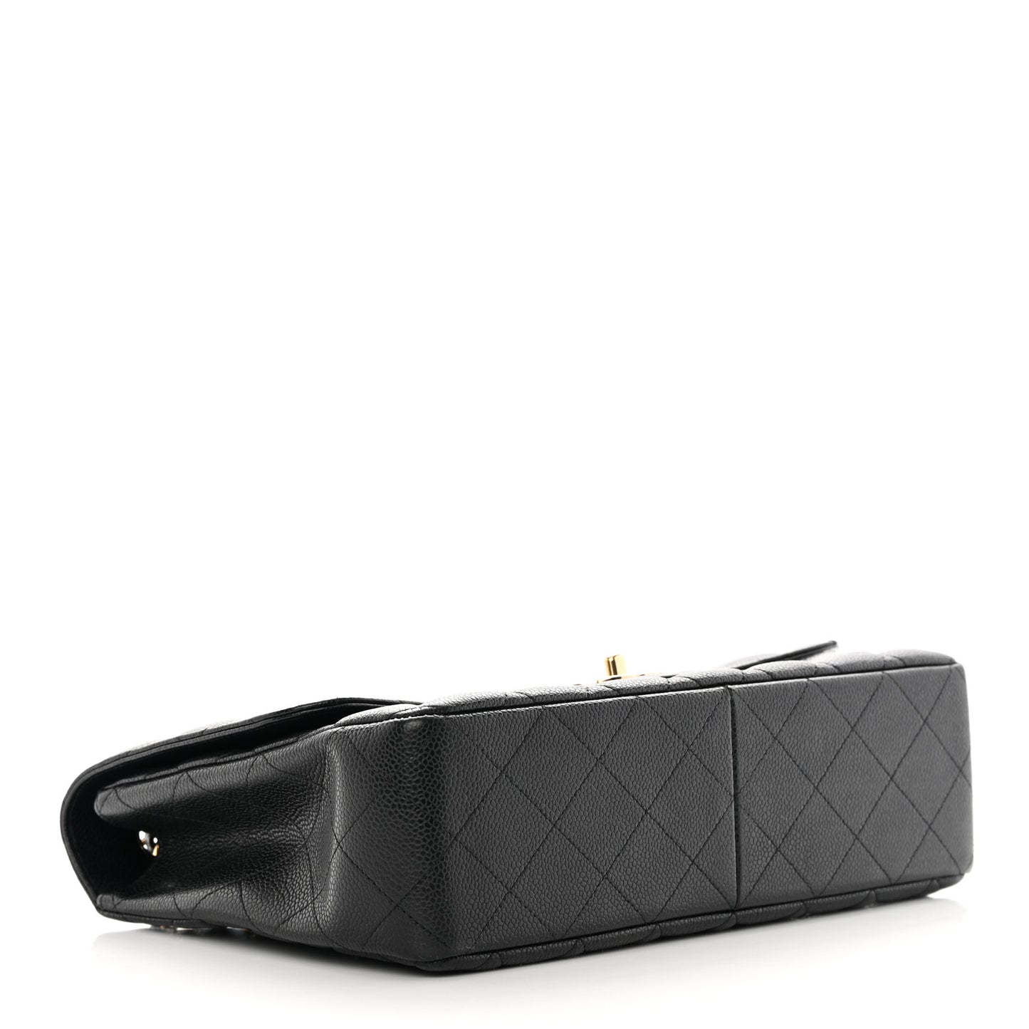 Caviar Quilted Jumbo Single Flap Black