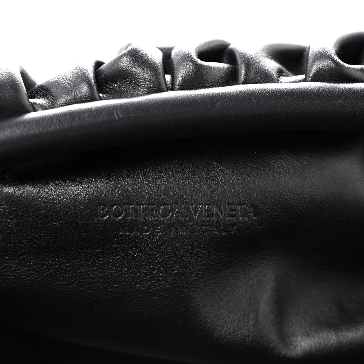 Smooth Butter Calf The Pouch Oversized Clutch Black