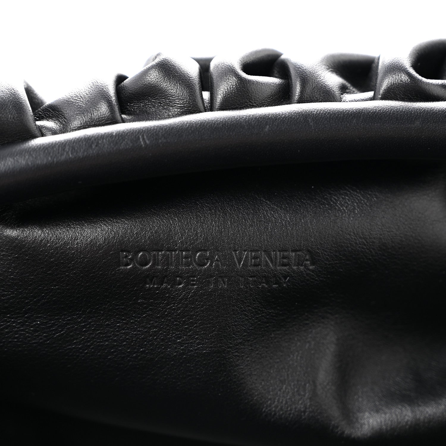 Bottega Veneta Smooth Butter Calf The Pouch Oversized Clutch Black 6 of 10