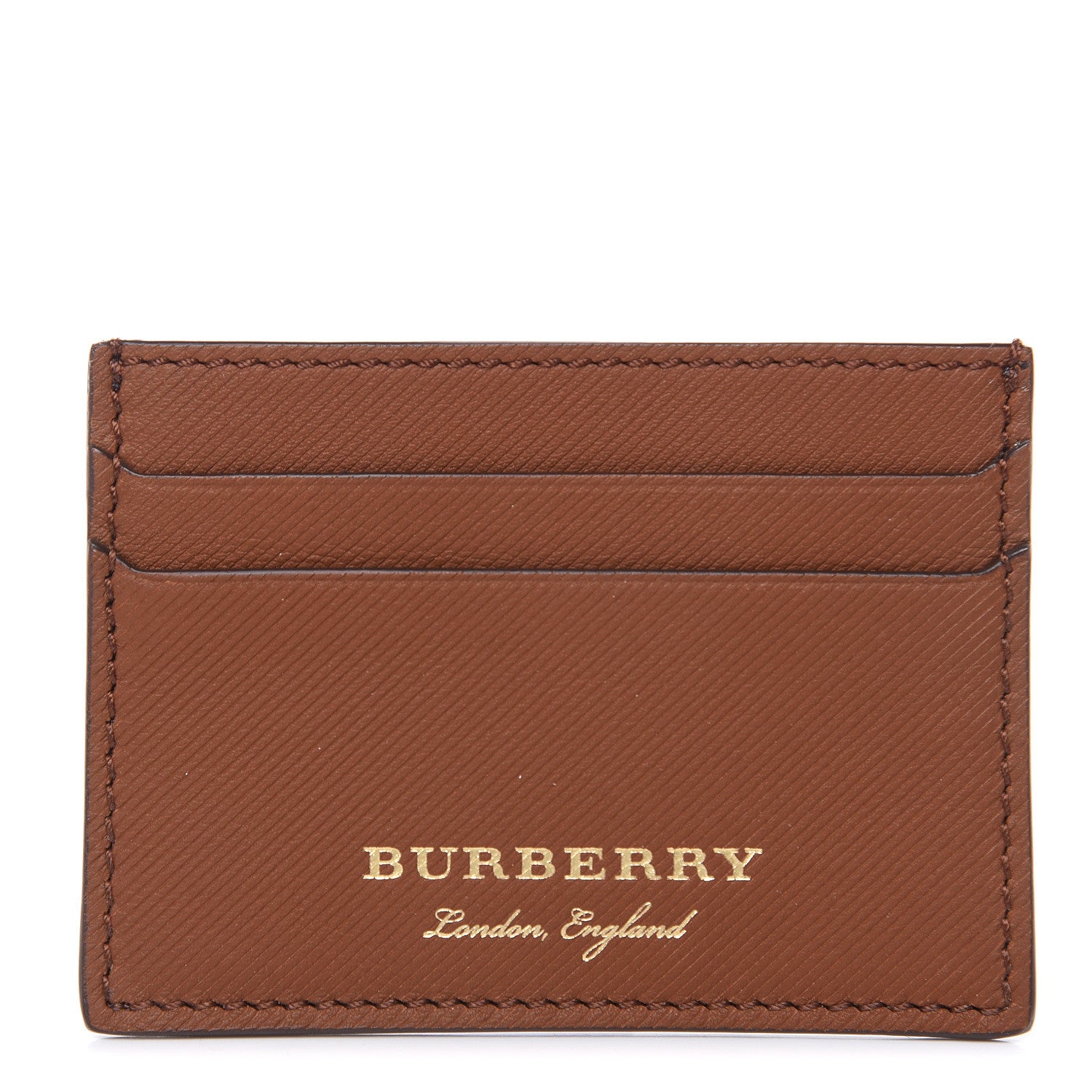 Burberry Trench Calfskin Sandon Card Case Tan 1 of 6