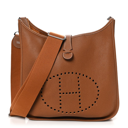 Hermes Taurillon Clemence Evelyne III GM Gold 1 of 10