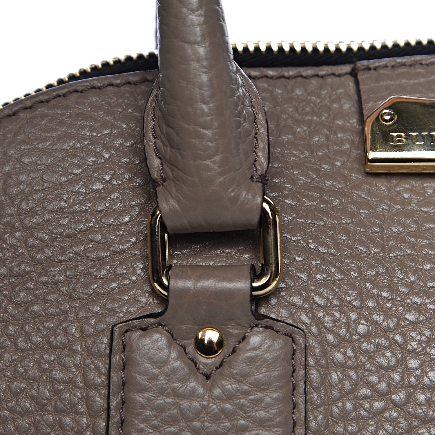 Burberry Heritage Grain Medium Orchard Bowling Bag Pale Taupe 15 of 21