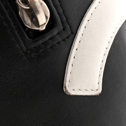 Chanel Calfskin Quilted Large Cambon Bowler Black White 12 of 13