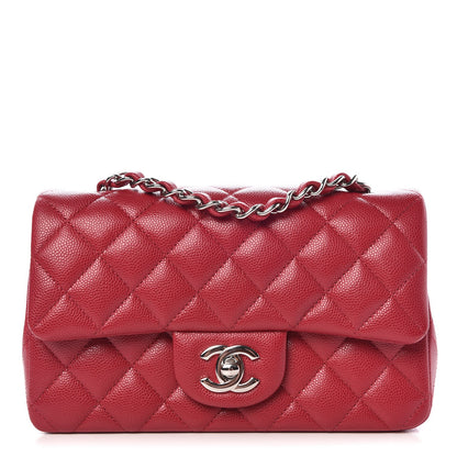 Chanel Caviar Quilted Mini Rectangular Flap Pink 1 of 8