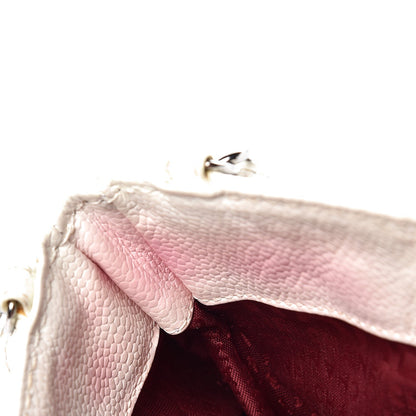 Chanel Caviar Square Quilted Shoulder Bag White 8 of 12