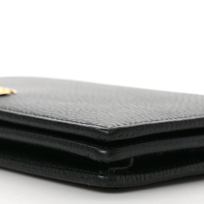 Gucci Calfskin Mini GG Marmont Chain Wallet Black 8 of 10