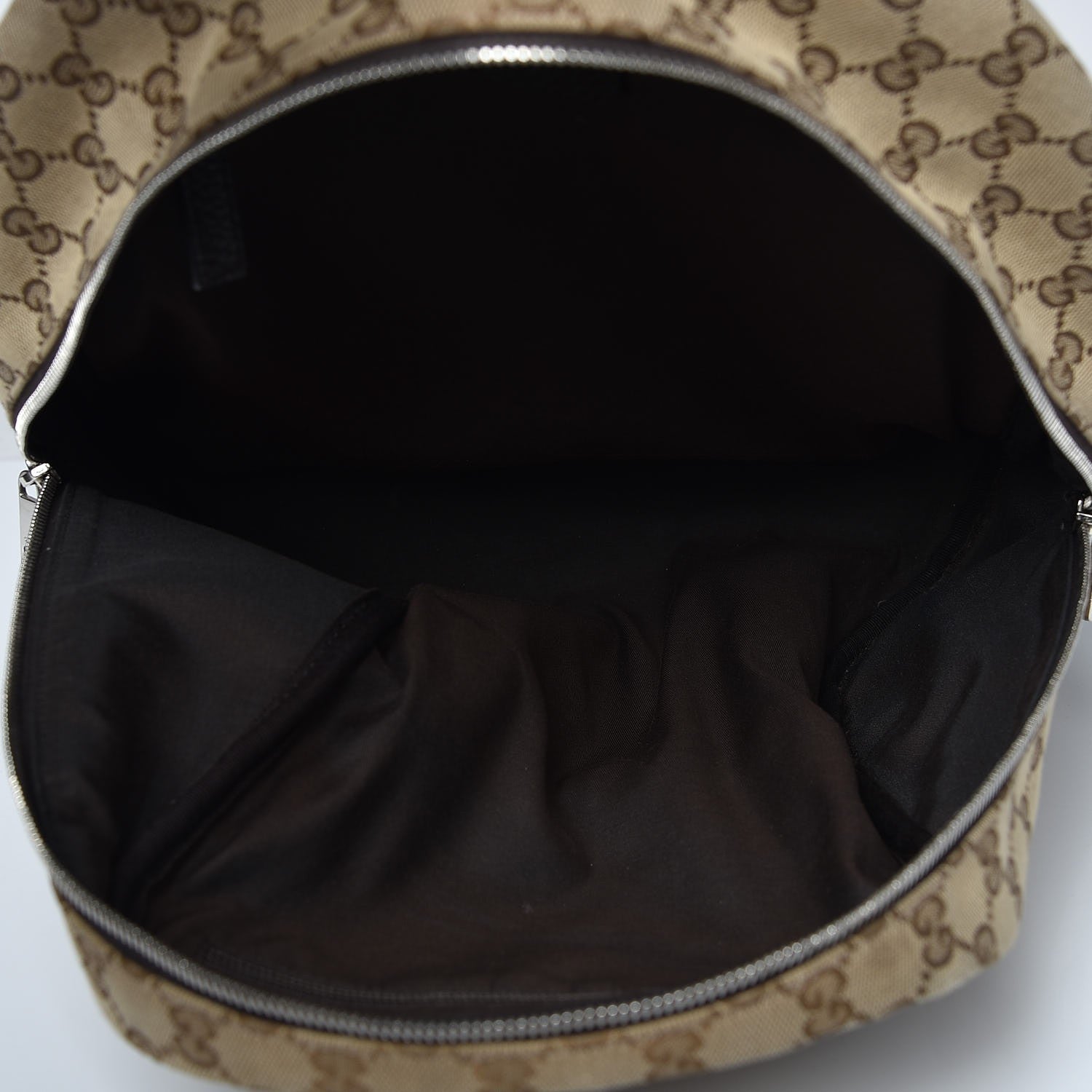 Gucci Monogram Travel Backpack Dark Brown 5 of 9