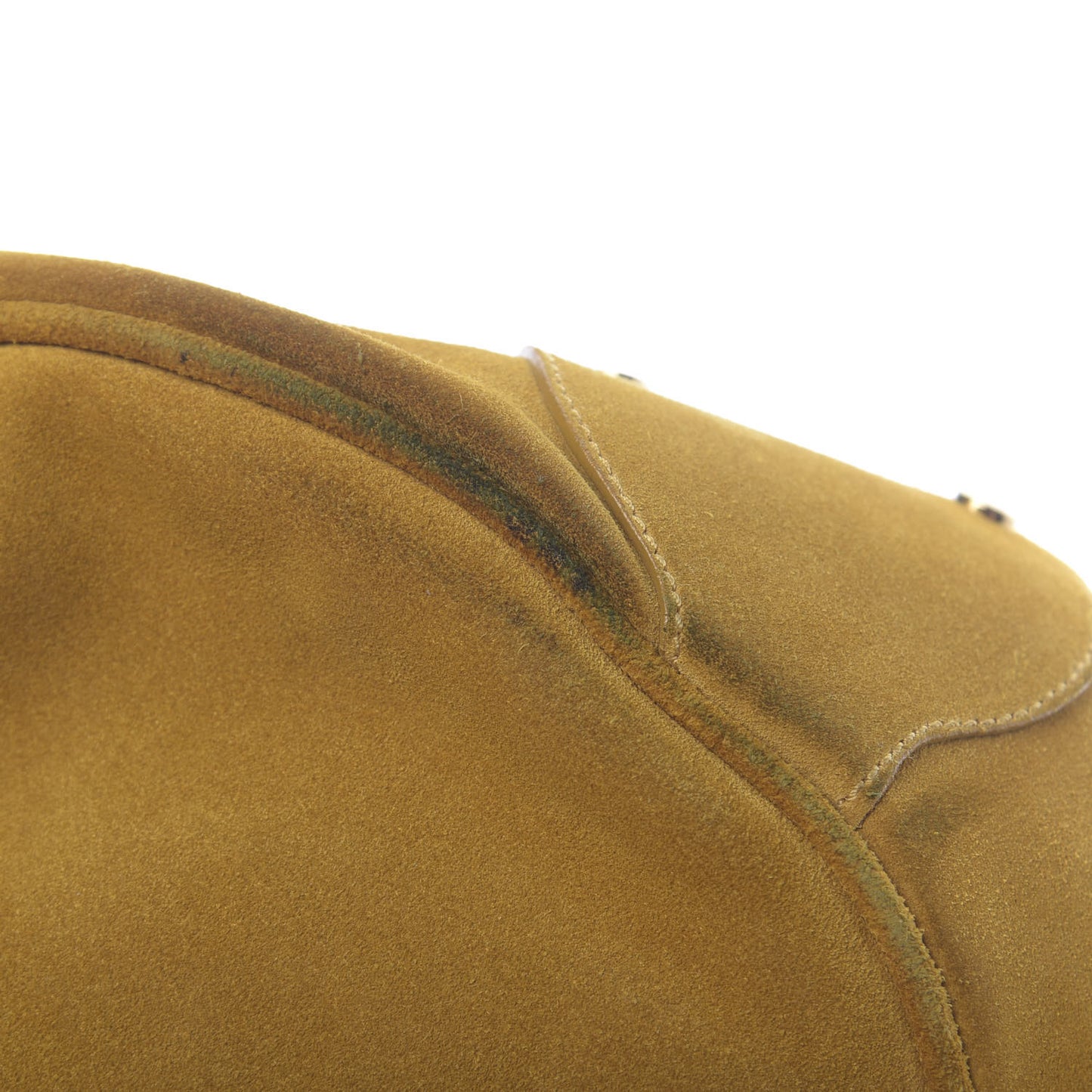Suede Bucket Bag Yellow