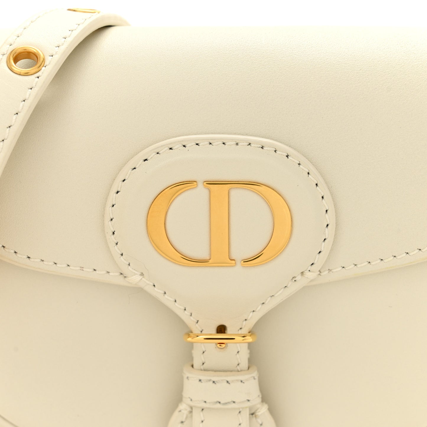 Box Calfskin Small Bobby Bag White