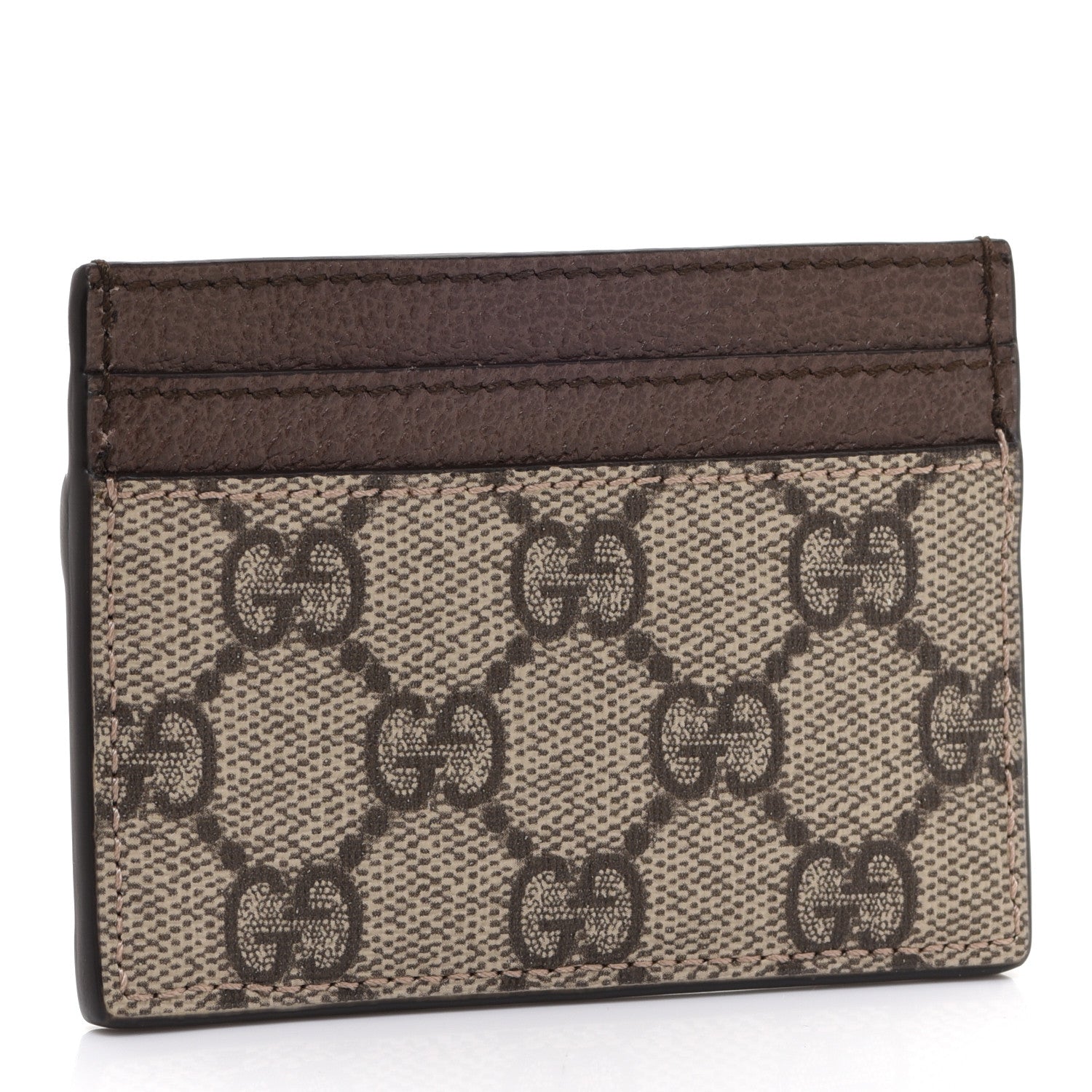 Gucci GG Supreme Monogram Ophidia Card Holder Brown 3 of 7