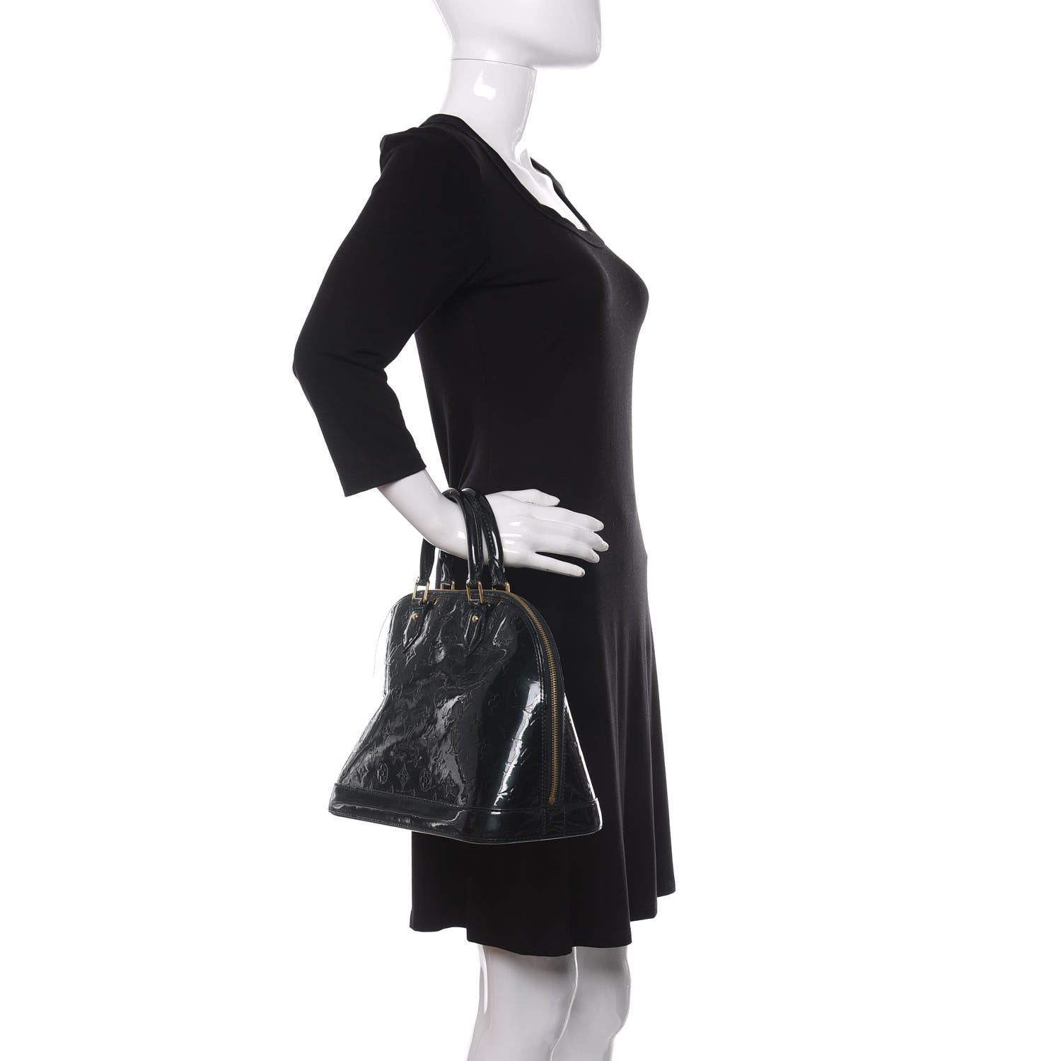 Louis Vuitton Vernis Alma PM Blue Nuit 2 of 16