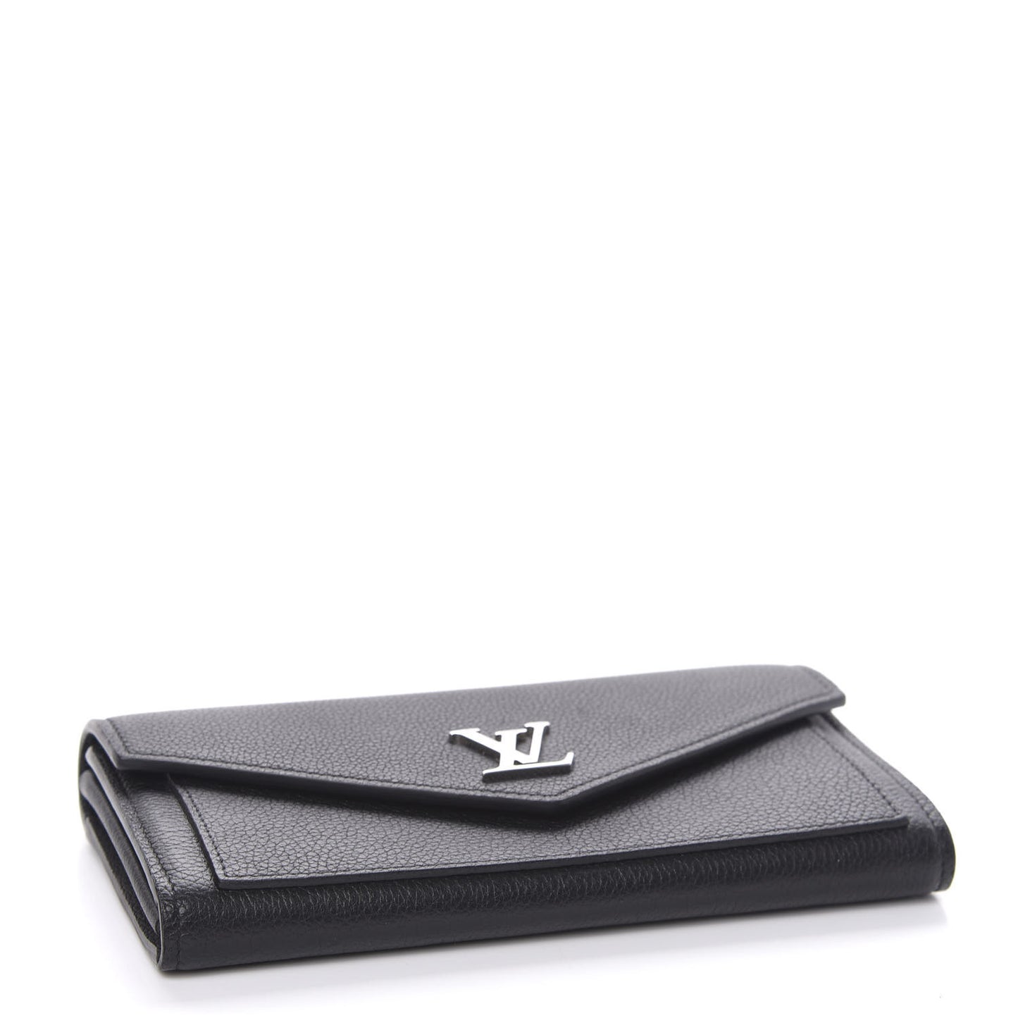 Soft Calfskin My Lockme Wallet Black