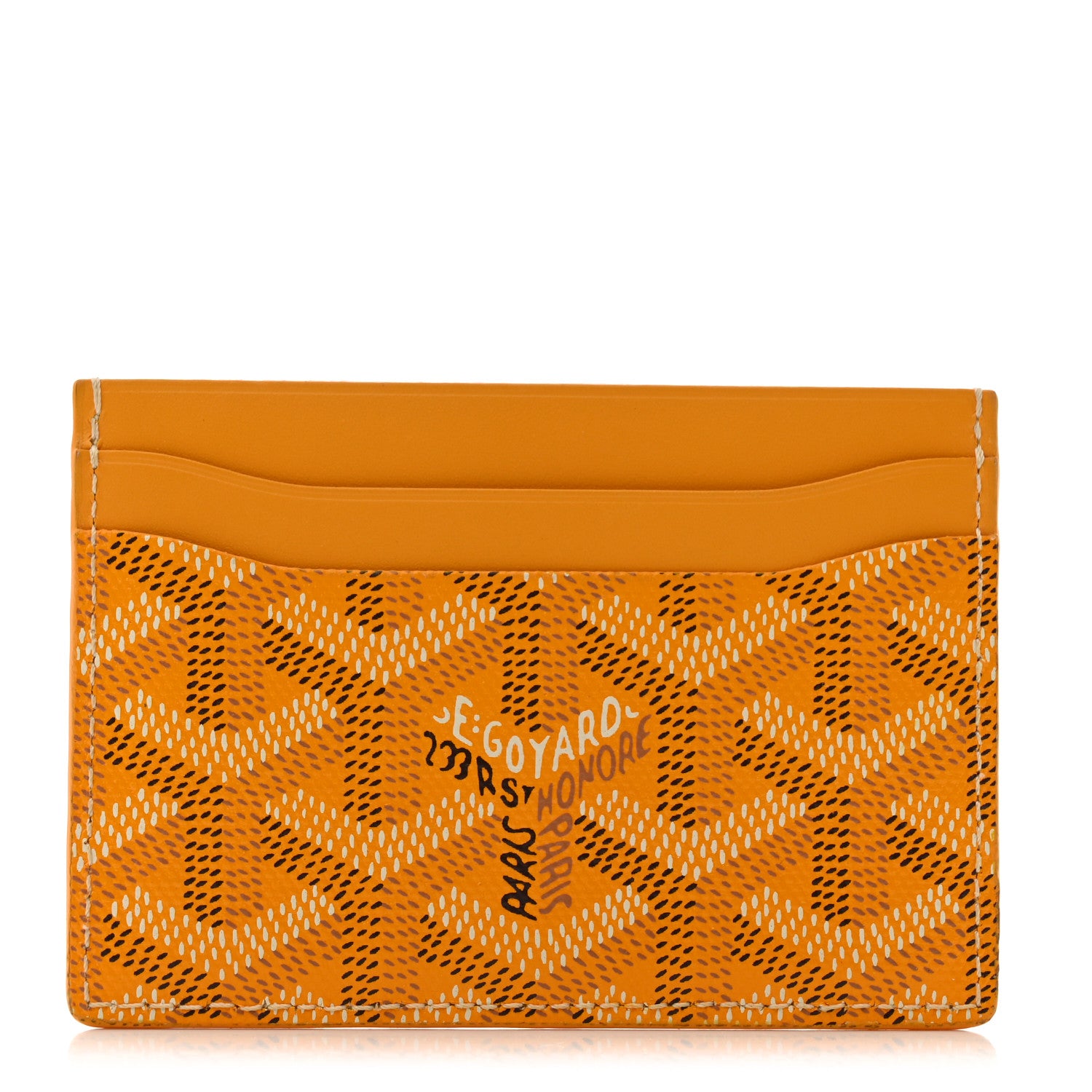 Goyard Goyardine Saint Sulpice Card Holder Yellow 1 of 7