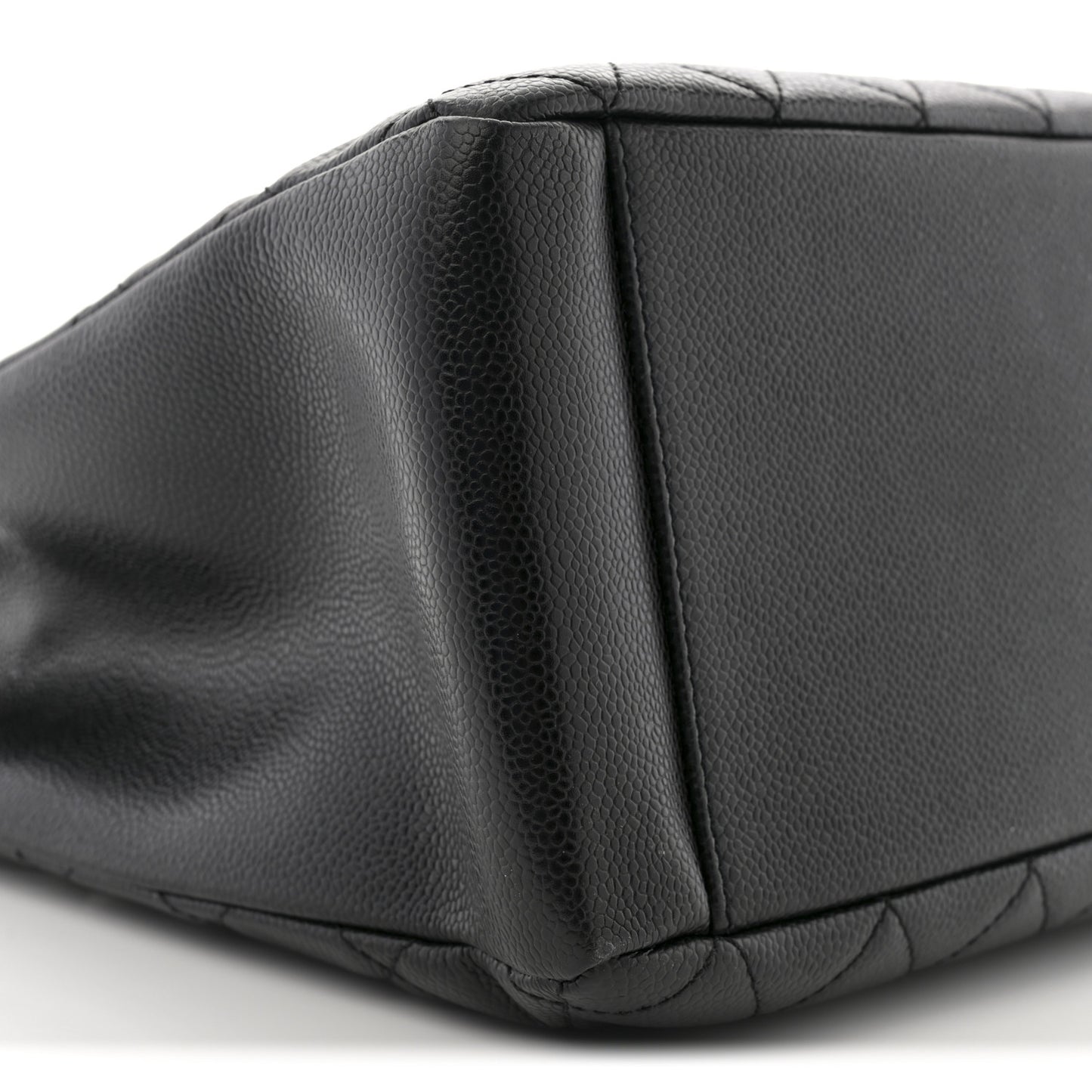 Caviar Quilted Grand Shopping Tote GST Black