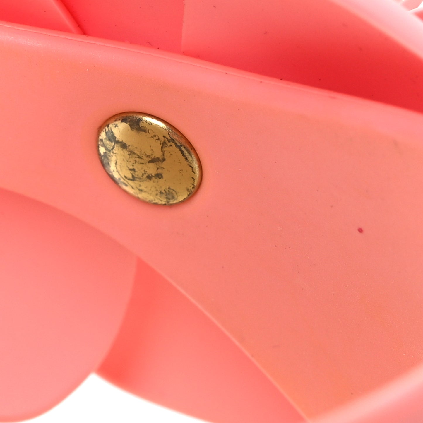Jelly Quilted Camellia Thong Sandal 39 Pink Beige