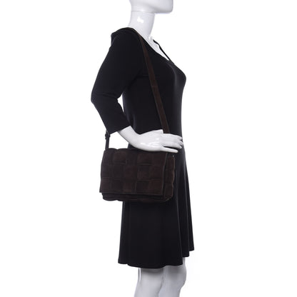 Bottega Veneta Suede Maxi Intrecciato Padded Cassette Crossbody Bag Fondant 2 of 10