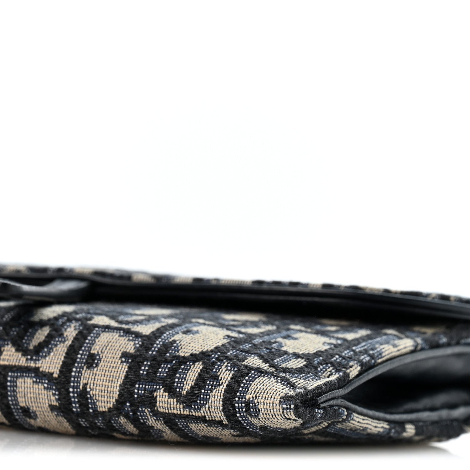 Christian Dior Oblique Small Saddle Chain Pouch Blue 11 of 12