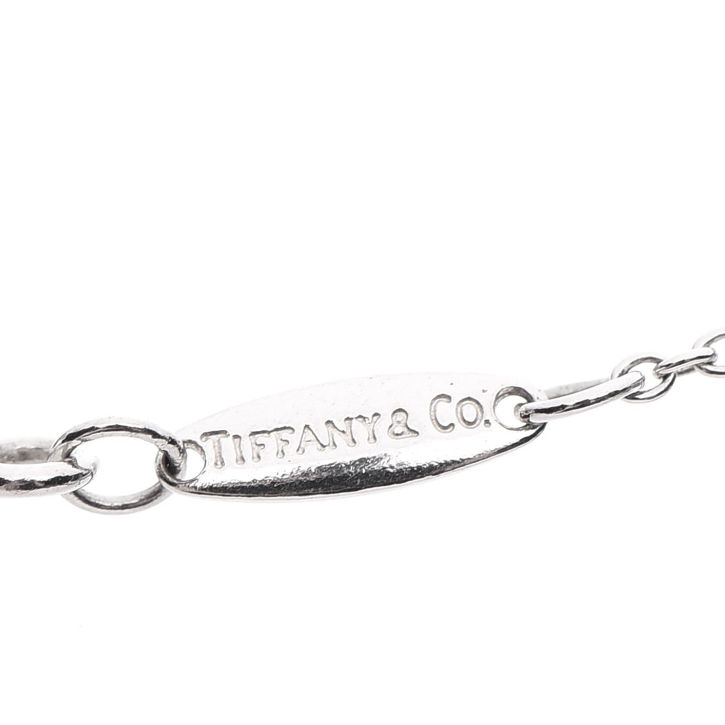 Sterling Silver Diamond .09ctw Elsa Peretti Diamonds by the Yard Three Station Necklace