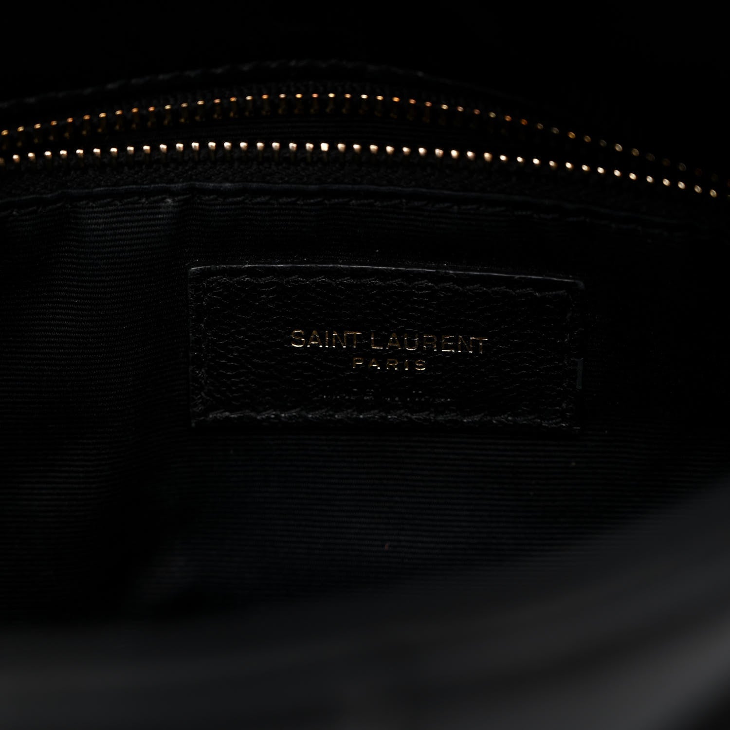 Saint Laurent Lambskin Quilted Toy Loulou Puffer Monogram Chain Satchel Black 6 of 9