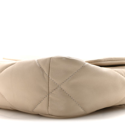 Chanel Lambskin Quilted Medium Chanel 19 Flap Beige 10 of 12